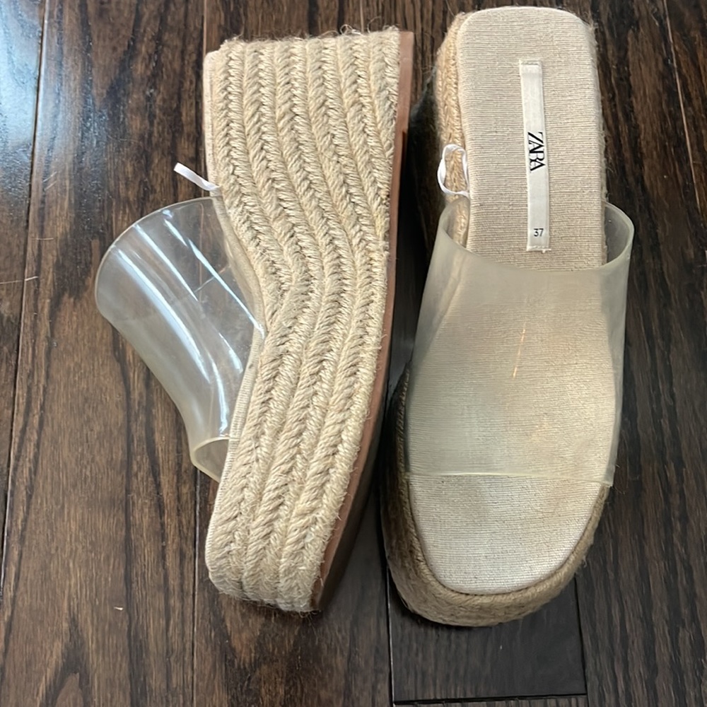 Zara espadrilles wedges!